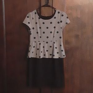 Disorderly Kids: black and grey polka dot dress 2/ 25.00